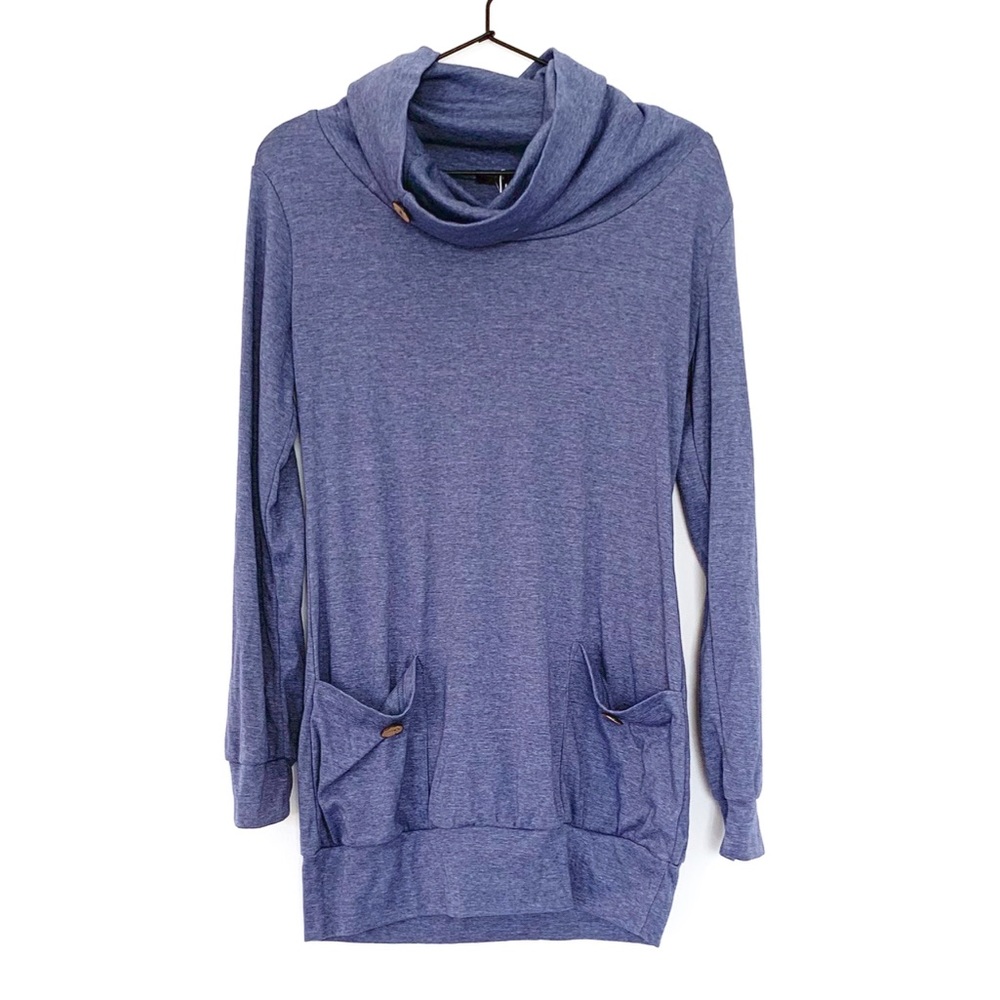 NWT Levaca Tunic Cowl Neck Sweatshirt